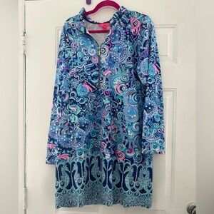 EEUC 🦄 Lilly Pulitzer Cosmic Kismet Skipper popover dress XL